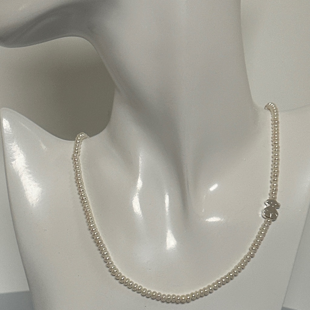 Tous 925 Sterling Silver Pearl Necklace